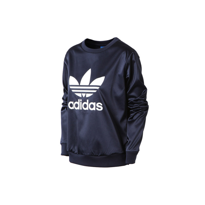 adidas阿迪达斯三叶草女子卫衣梭织休闲运动服BP9387 30 蓝色