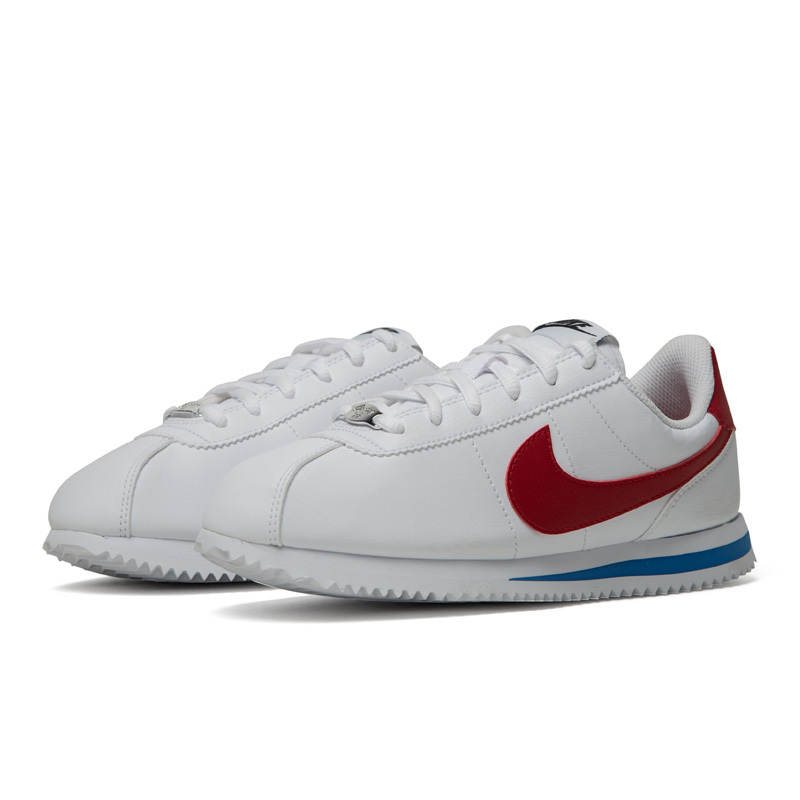 耐克NIKE CLASSIC CORTEZ 大童白红女子运动跑步鞋阿甘女鞋 904764