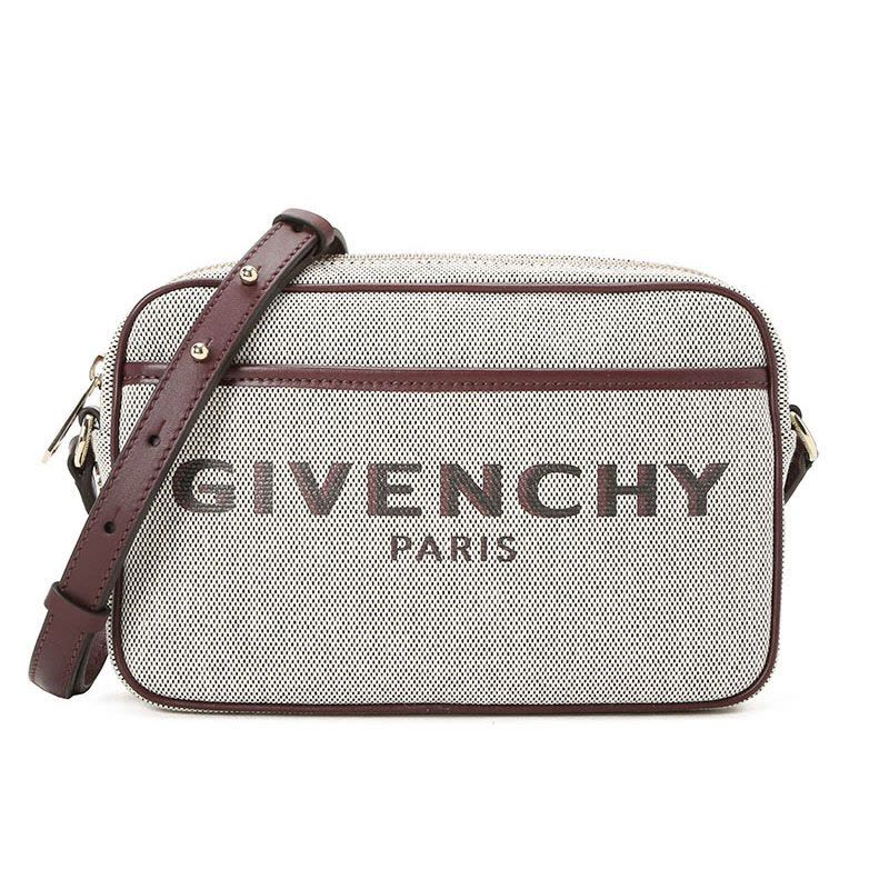 纪梵希GIVENCHY BDND 相机包 字母印字标帆布织物BB50F6B0XM金扣 女士单肩斜挎包图片
