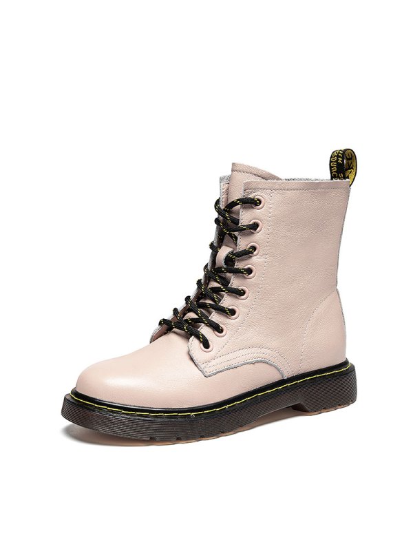 马克华菲女士马丁靴女款靴子加绒女靴短靴高帮女鞋女士靴子秋冬女靴短