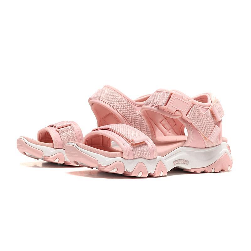 【自营】Skechers斯凯奇女凉鞋D‘lites一字魔术贴熊猫鞋88888160 88888160/LTPK浅粉色