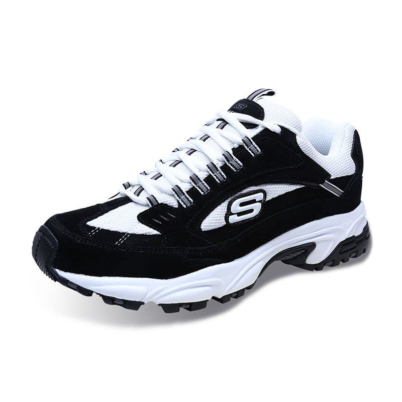 SKECHERS斯凯奇LIFESTYLE系列男士绑带运动鞋休闲鞋999688/BKW图片
