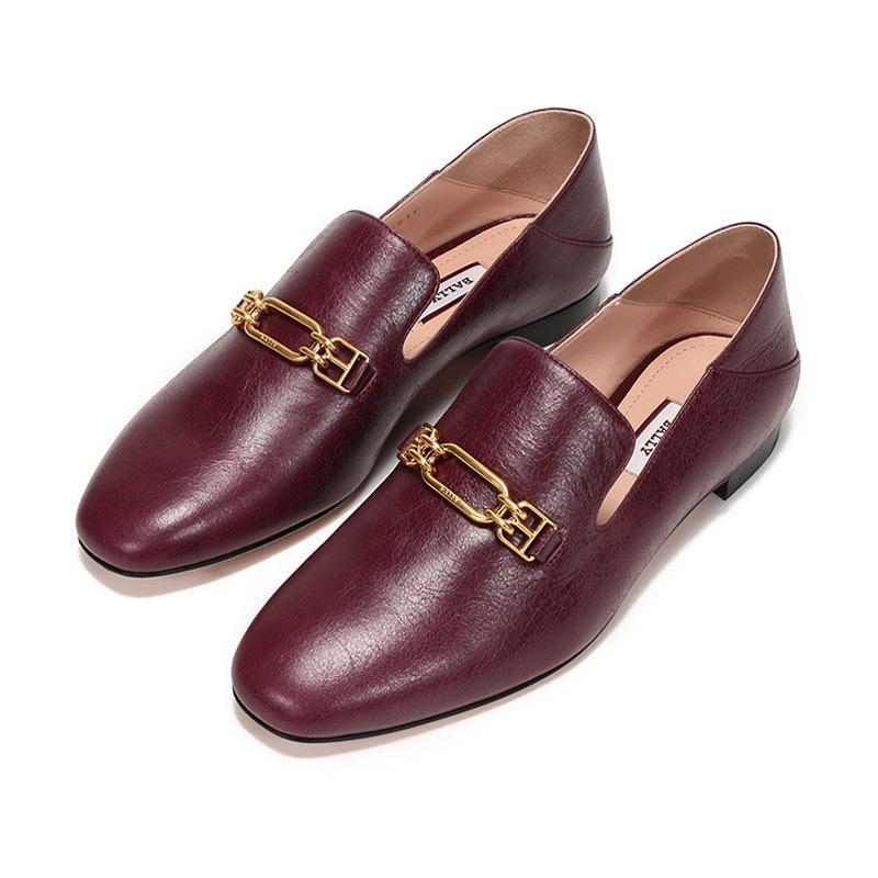 bally巴利女士皮质可踩脚单鞋乐福鞋平底鞋darcieflat