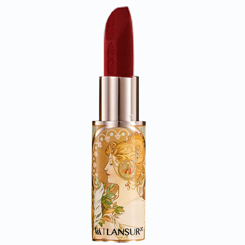 兰瑟雾光倾城奶油唇膏雾面哑光保湿滋润唇膏05倾城