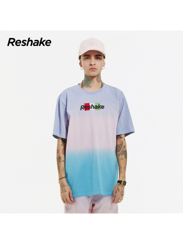 马克华菲潮牌【商场同款】RESHAKE华菲型格2019夏季新款宽松短袖T恤衫男ins潮