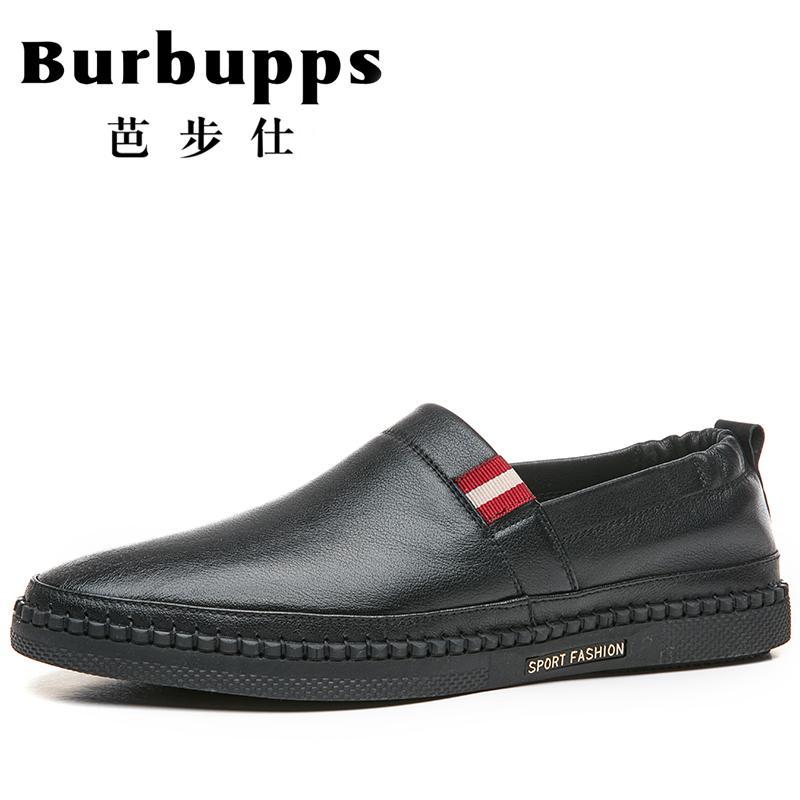 法国芭步仕Burbupps 2019春季尚新男士真皮商务时尚潮流休闲皮鞋