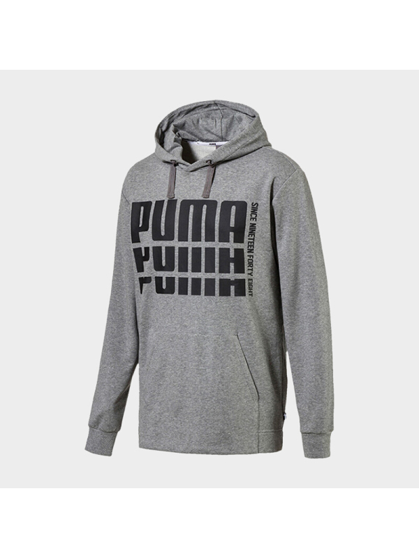 PUMA彪马男装秋季运动服休闲保暖卫衣连帽套头衫853809-01
