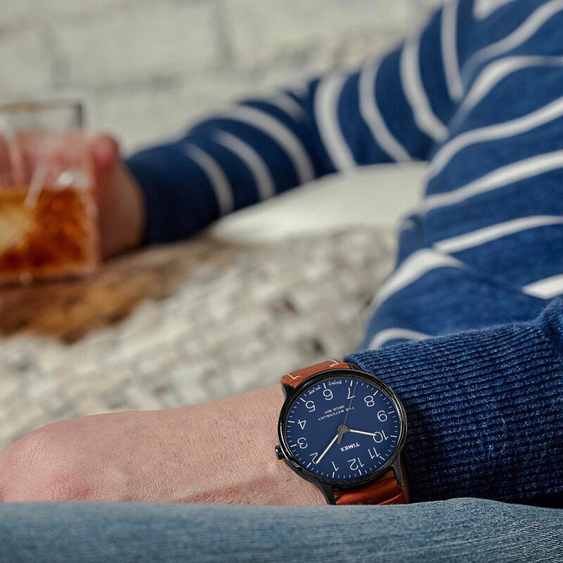 TIMEX/天美时 美国手表Waterbury系列石英运动休闲皮带男士手表潮流学生表 TW2R25700