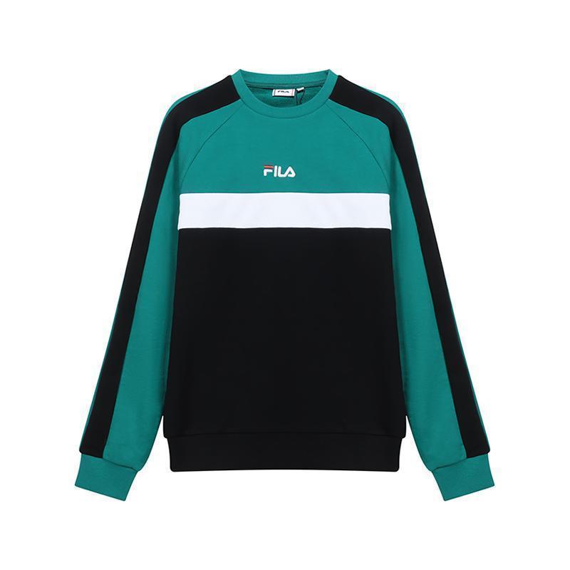 fila斐乐男士棉聚酯纤维圆领长袖卫衣运动衫687986参数