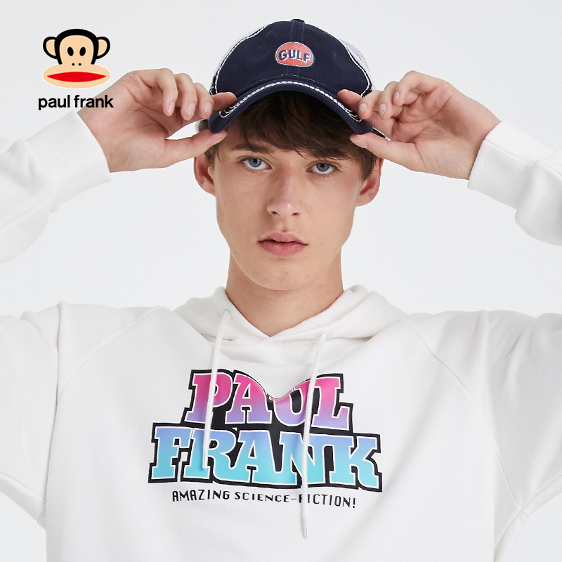 Paul Frank/大嘴猴【商场同款】秋冬款卫衣男简约休闲上装潮