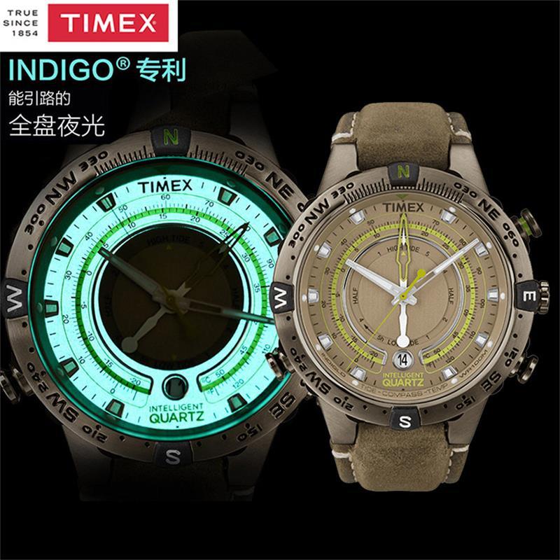 TIMEX/天美时户外运动手表男多功能潮汐指南针防水男表T2N739
