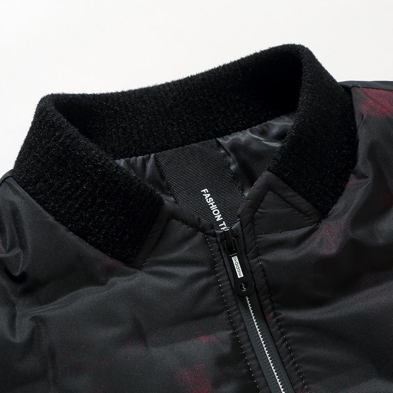 雪中飞羽绒服男短款2019冬季新款中年反季加厚保暖冬装羽绒外套潮