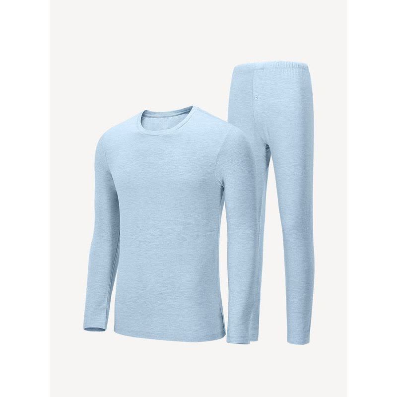 HLA海澜之家莫代尔保暖内衣套装秋冬贴身基础棉毛衫男HUTAJ3R004A图片