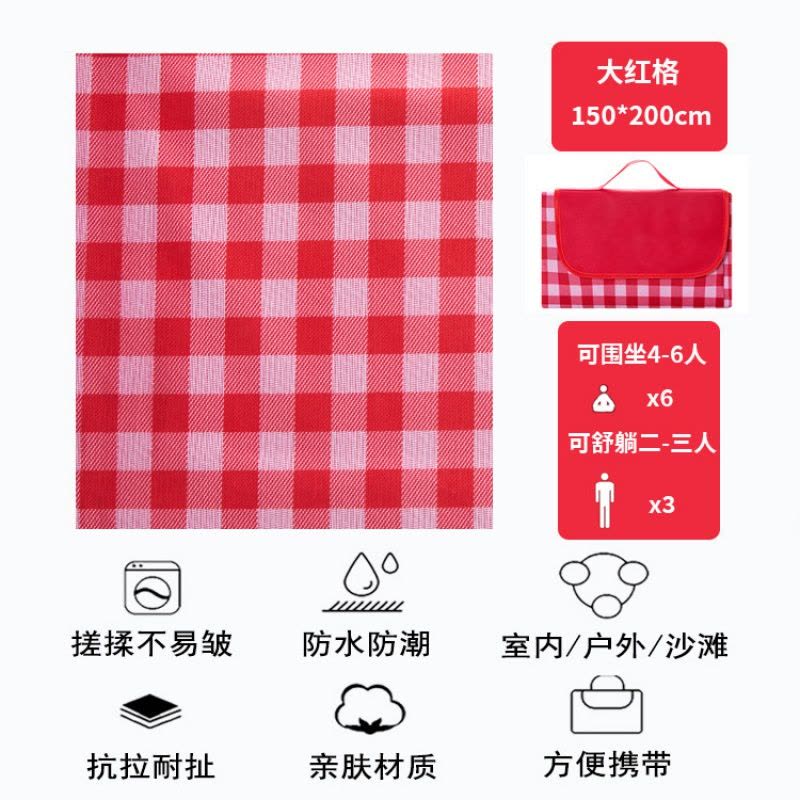 Ceba春游防潮垫野餐布户外便携防水草野炊地垫子郊游加厚ins风图片