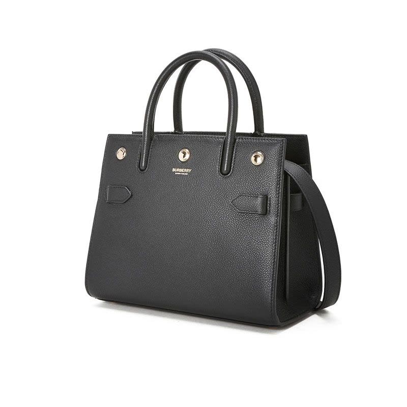 【预定】BURBERRY/博柏利 Title - 迷你皮革双提柄泰尔勒手袋 26*13.5*20CM图片