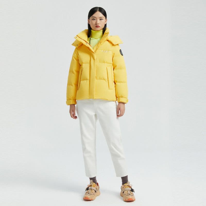 波司登羽绒服2020年新款女环保宽松纯色短款外套B00145414图片