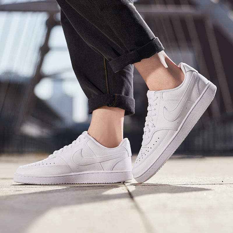 NIKE耐克女鞋板鞋COURT VISION皮面低帮休闲运动鞋CD5434