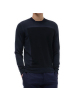 Armani Collezioni/阿玛尼·卡尔兹 男士藏蓝色U型领长袖针织衫PCM54M PC07M 920