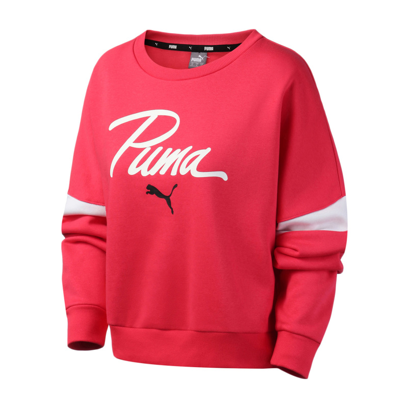 PUMA彪马女装运动服休闲针织圆领卫衣596691