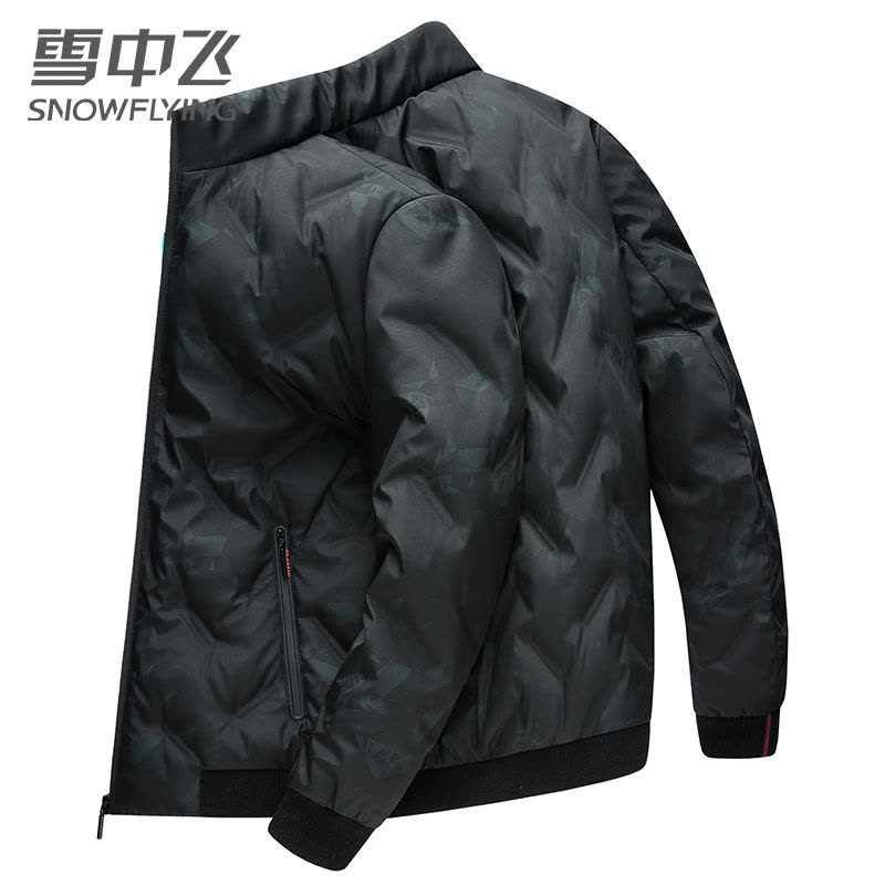 雪中飞男士羽绒服短款秋冬季修身加厚2019中青年不能外套商务图片