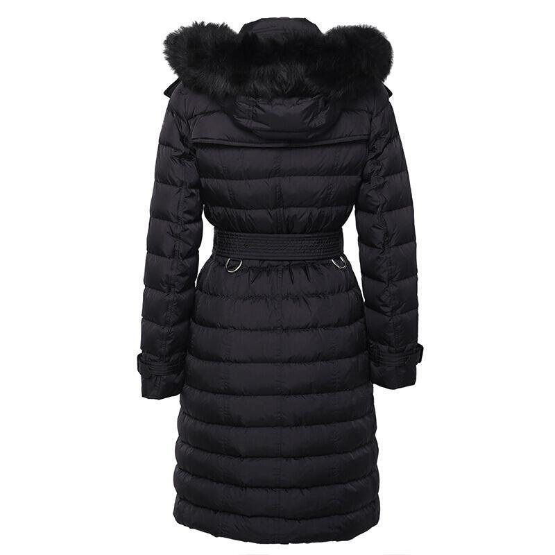 burberry博柏利女士聚酰胺可拆式连帽羽绒服80038441