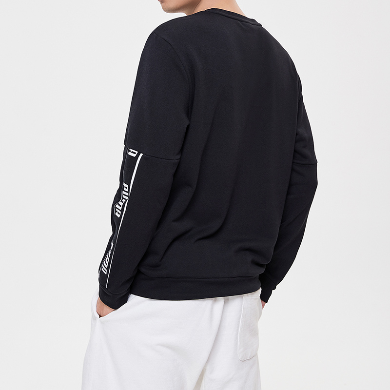 PUMA彪马男装运动服休闲针织套头衫圆领卫衣580437