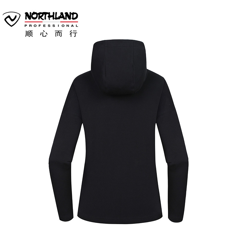 诺诗兰（NORTHLAND）运动户外女式休闲时尚连帽长袖卫衣GL082622