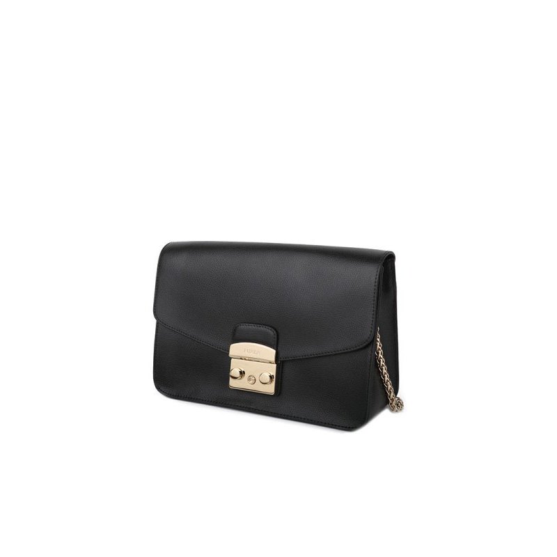 FURLA芙拉 METROPOLIS荔枝纹牛皮中号女士单肩包
