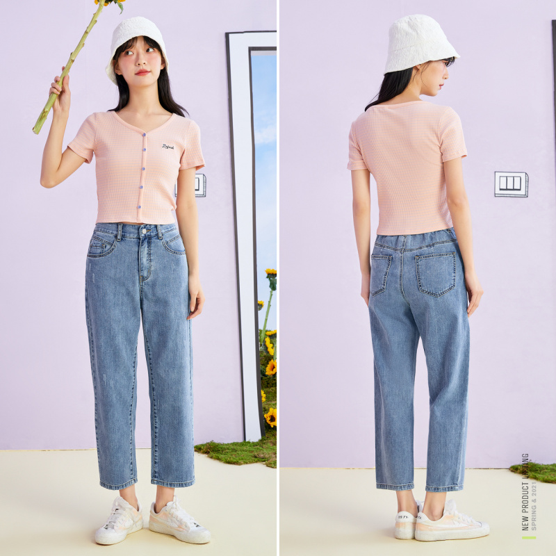 森马semir女士牛仔裤