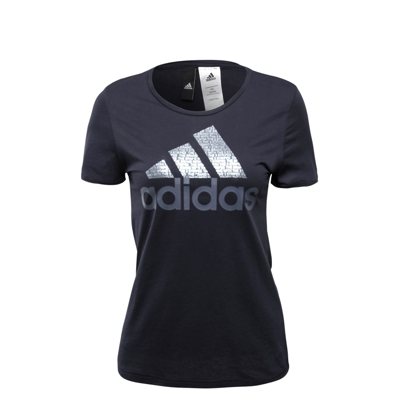 阿迪达斯adidas 女子运动休闲圆领短袖T恤上衣 CV4564