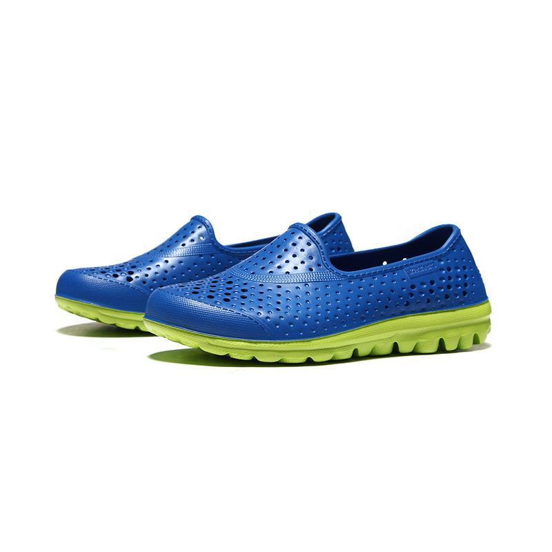 skechers斯凯奇男童休闲鞋套脚透气疏水凉鞋92165L 92165L/BLLM蓝色+柠檬色