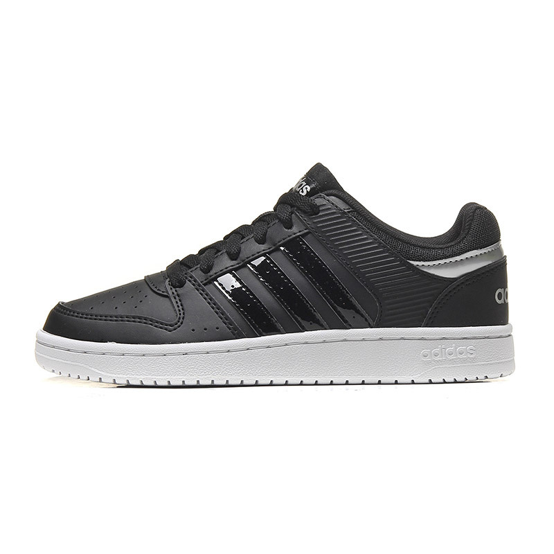 【自营】adidas阿迪达斯NEO女子板鞋休闲运动鞋DB2550 DB25501号黑色+1号黑色+暗银金属