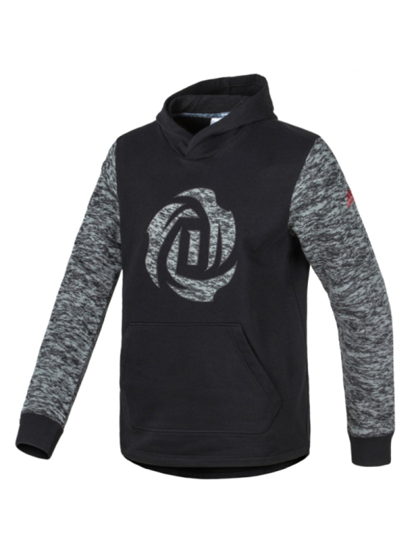 Adidas阿迪达斯男子秋季运动篮球跑步训练连帽卫衣套头衫AH4021