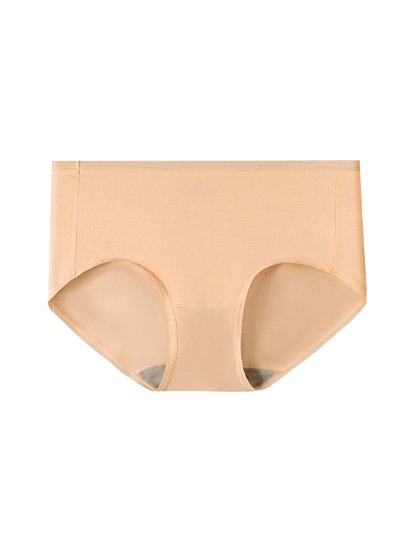 内裤女橘内厂家帖牌80支莫代尔内裤女红色桑蚕丝中山女士内裤