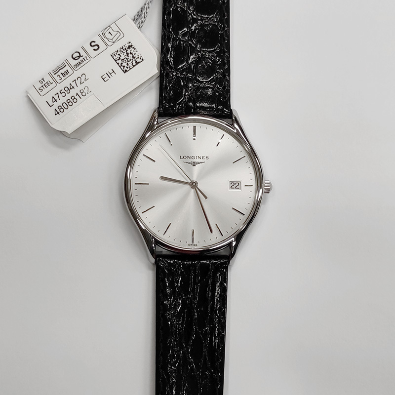 【预售款】浪琴(Longines)瑞士手表 石英表女L4.759.4.72.2 时尚轻薄皮带腕表