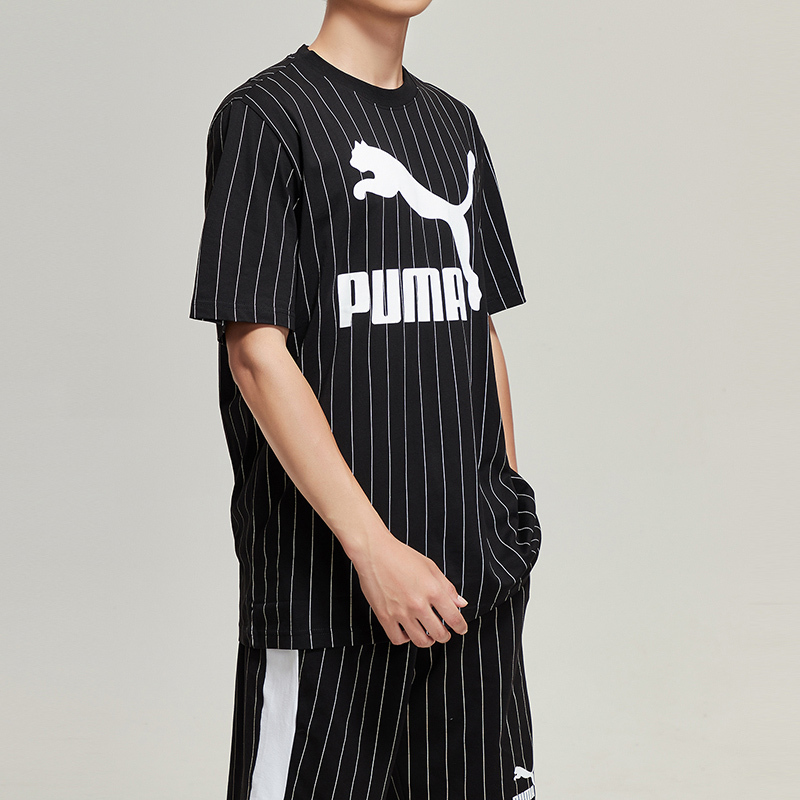 puma彪马男装夏季新款运动服圆领logo短袖跑步健身t恤579870