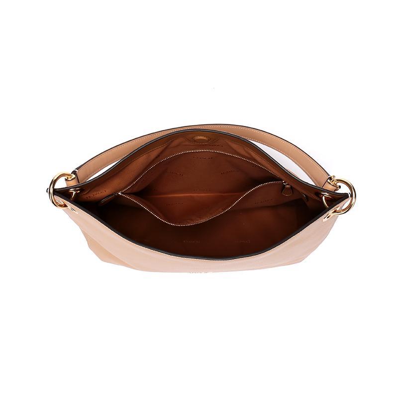 coach蔻驰奢侈品女士抛光粒面皮革clarkson半月包手提单肩包24947