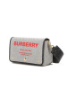 BURBERRY 博柏利 女士 斜挎包 HORSEFERRY 口盖包 字母徽标帆布织物8036714金扣