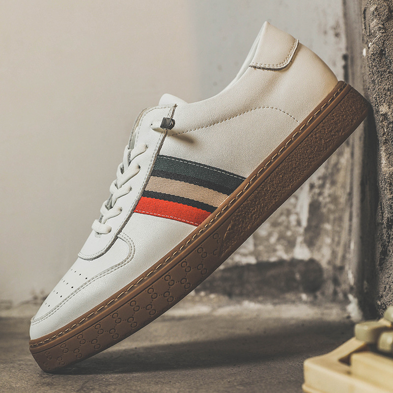 休闲鞋男秋季新款鞋子男潮鞋小白鞋男士牛筋底板鞋男