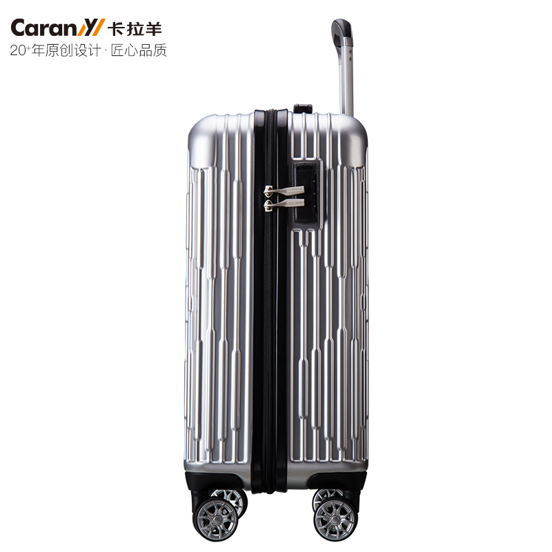卡拉羊Carany拉杆箱静音万向飞机轮旅行箱28吋硬箱男女通用行李箱登机箱密码箱潮PC+ABS抗摔耐磨CX8618-28