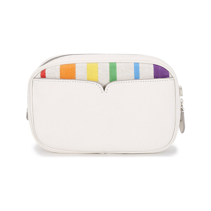 凯特·丝蓓 Kate Spade 奢侈品 女士中号织物/牛皮革pride单肩斜挎包相机包PXR00526
