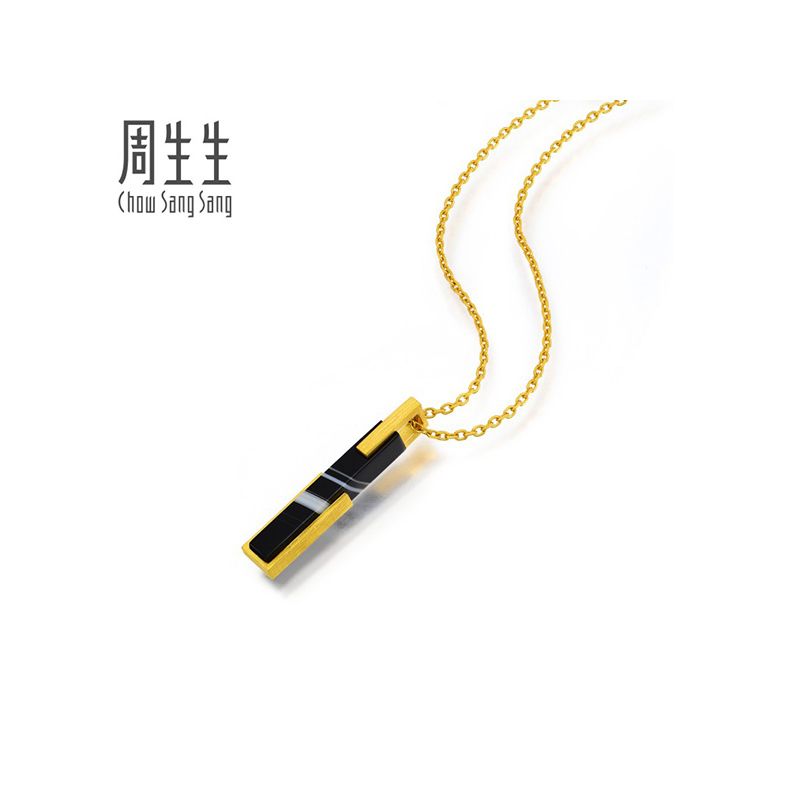 周生生(CHOW SANG SANG)金足金g*系列玛瑙坠不含项链女款定价