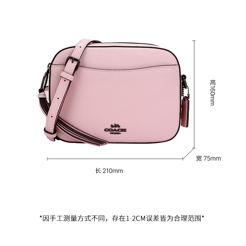 COACH 蔻驰 奢侈品 女士专柜款时尚小号单肩斜挎包粉色皮革礼盒装礼物送女友 29411 V5PTP