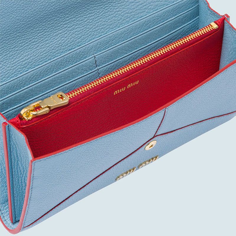 【预定】MIU MIU/缪缪 心形装饰MADRAS 皮革迷你手袋 5DH060图片