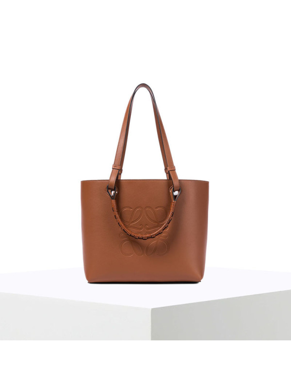预售 罗意威 LOEWE ANAGRAM 方型LOGO徽标购物袋A717S72X02 女士单肩手提包