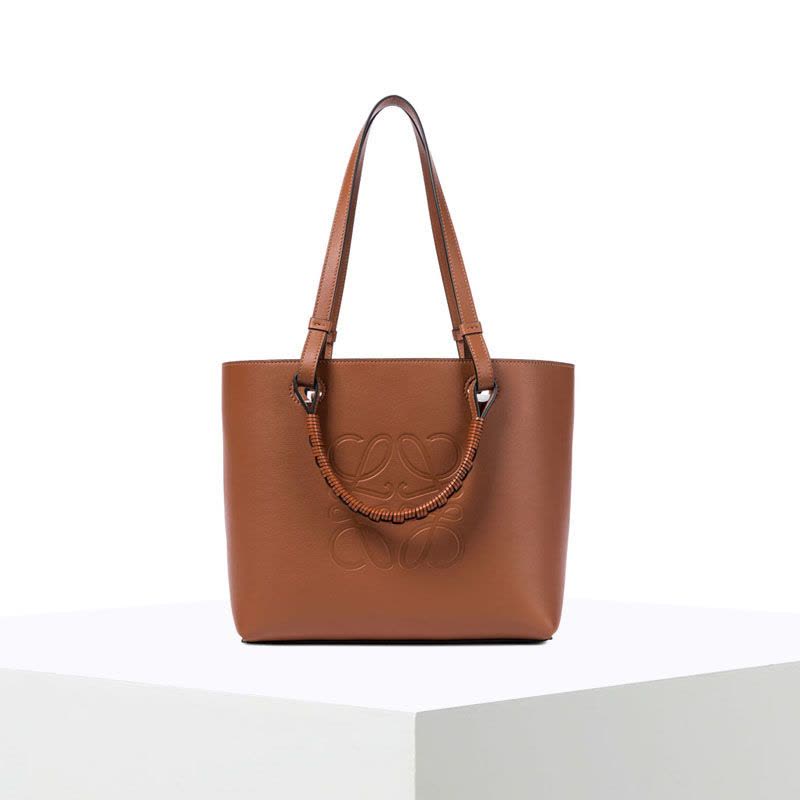 预售 罗意威 LOEWE ANAGRAM 方型LOGO徽标购物袋A717S72X02 女士单肩手提包图片