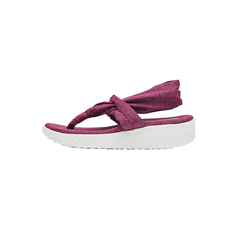 skechers斯凯奇夹趾松糕底拖鞋弹力布波西米亚凉鞋 38598