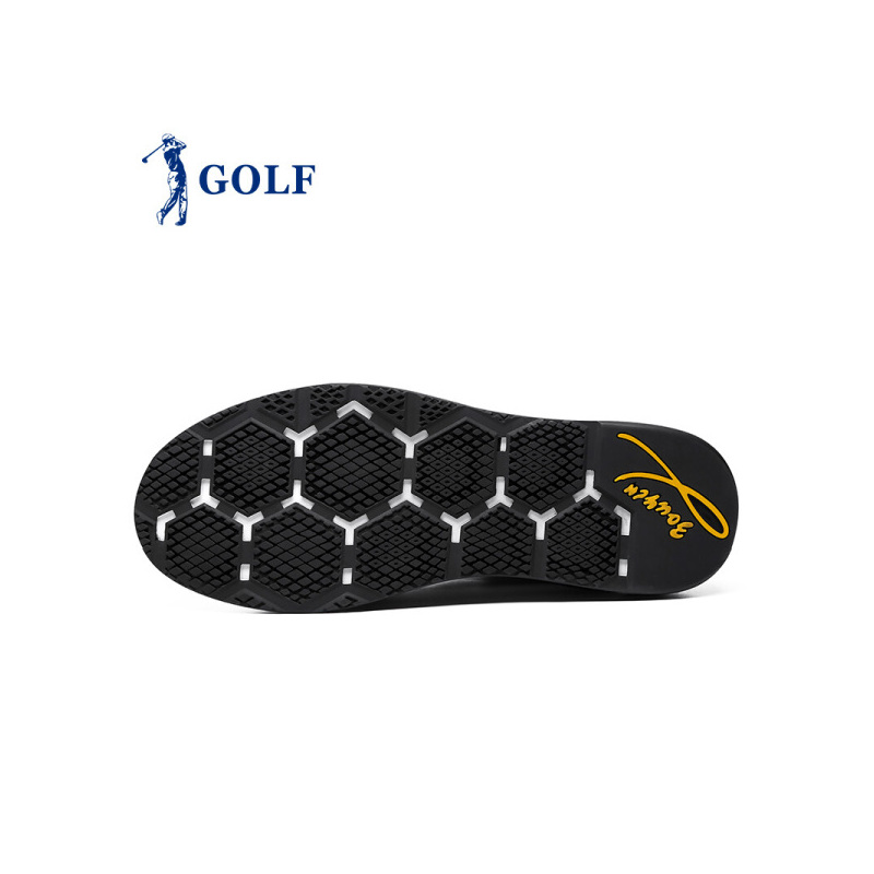 GOLF/高尔夫男鞋新品轻质炫彩鞋底户外健步鞋男真皮休闲运动鞋