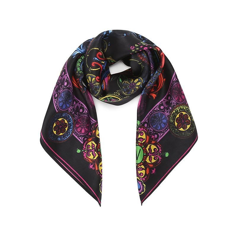 范思哲 VERSACE JEANS COUTURE 女士 桑蚕丝方巾丝巾围巾71HA7H01 ZG004