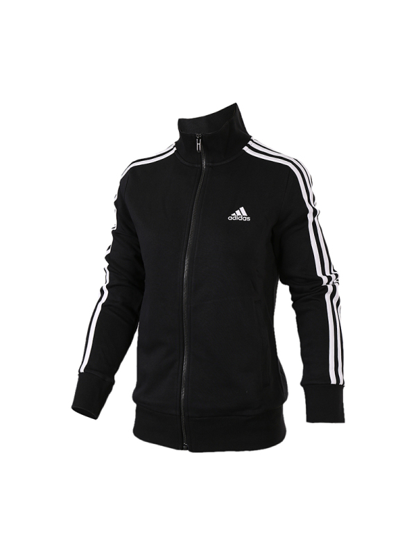 阿迪达斯女装秋冬运动休闲舒适透气立领夹克外套-S97427